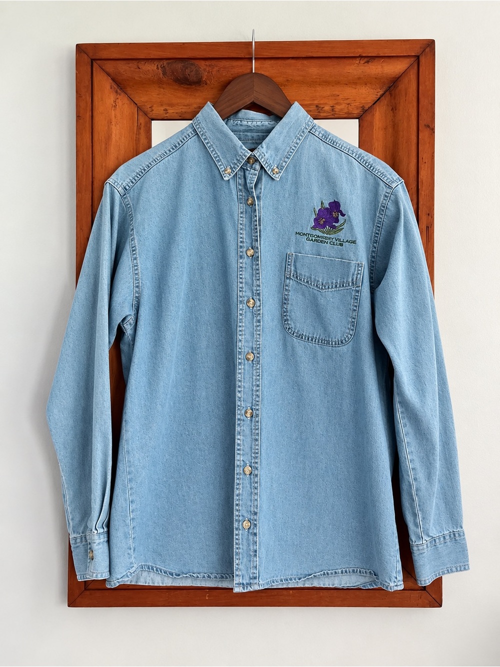 1995 Vintage Maryland Garden Club Cotton Button Down